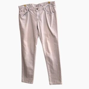 Zanadi Gray Metallic Wash Jeans Juniors 15 Stretch Denim Mid‎ Rise Slim Straight